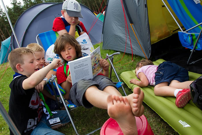 Camping vacances enfants famille